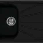 Népszerű Elleci Living 300 kompozit mosogatótálca G40 Full Black LGL30040Elleci