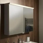Sapho TOBI tükrösszekrény LED világítással 80x63x17cm, fehér TB080Sapho Árcsökkenés