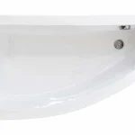 Biztonságos fizetés Besco PRAKTIKA 150x70 cm balos aszimmetrikus kád, fehér WAP-150-NLBesco