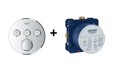 Grohe Grohtherm SmartControl termosztátos színkészlet beépítőtesttel SZP-GR9 (29121000, 35600000)Grohe Azonnali szállítás