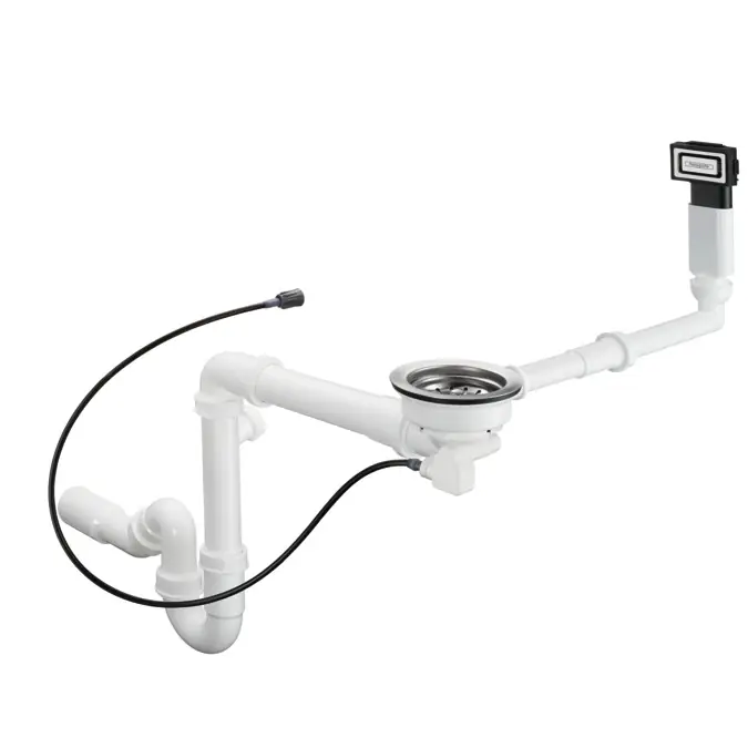 Hansgrohe D16-12 automata le- és túlfolyógarnitúra egymedencés gránit Select mosogatóhoz 43947000Hansgrohe Prémium