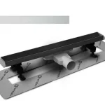 Biztonságos vásárlás Radaway SLIM 85 cm-es rozsdamentes zuhanyfolyóka Steel ráccsal 5L085S + 5R085SSRadaway