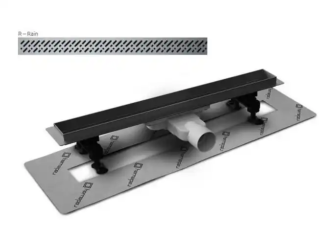 Radaway SLIM 95 cm-es rozsdamentes zuhanyfolyóka Rain ráccsal 5L095S + 5R095SRRadaway Olcsó