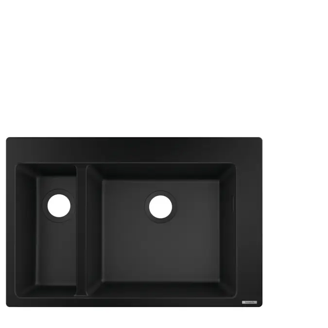 Hansgrohe S510-F635 beépített mosogató 180/450 két medencével grafitfekete 43315170Hansgrohe Vedd meg most
