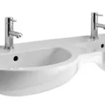 Jika Mio 130x47 cm dupla mosdó csaplyukkal Jika Perla felülettel H8147191001041 (8.1471.9.100.104.1)Jika Alacsony ár