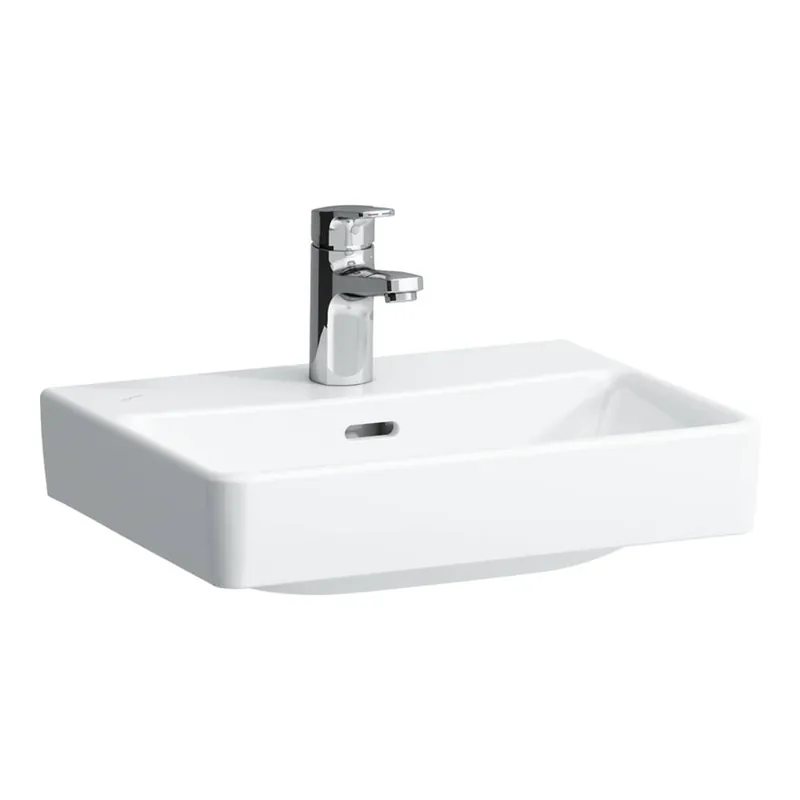 Végkiárusítás Laufen Pro S 45x34 cm mosdó csiszolt alsó, csaplyuk nélkül LCC felülettel H8169614001091 (8.1696.1.400.109.1)Laufen