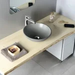 Biztonságos fizetés Sapho FORMIGO beton mosdó, 41cm, szürke (FG005)Sapho