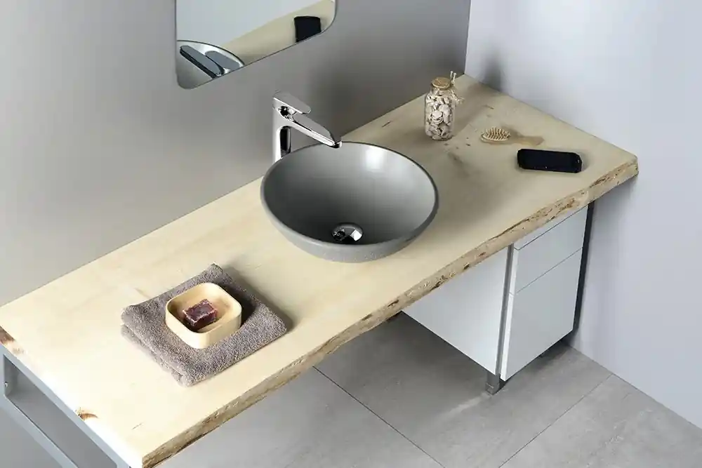 Biztonságos fizetés Sapho FORMIGO beton mosdó, 41cm, szürke (FG005)Sapho