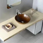 Sapho FORMIGO beton mosdó, 41cm, csíkos barna (FG008)Sapho Gyors szállítás