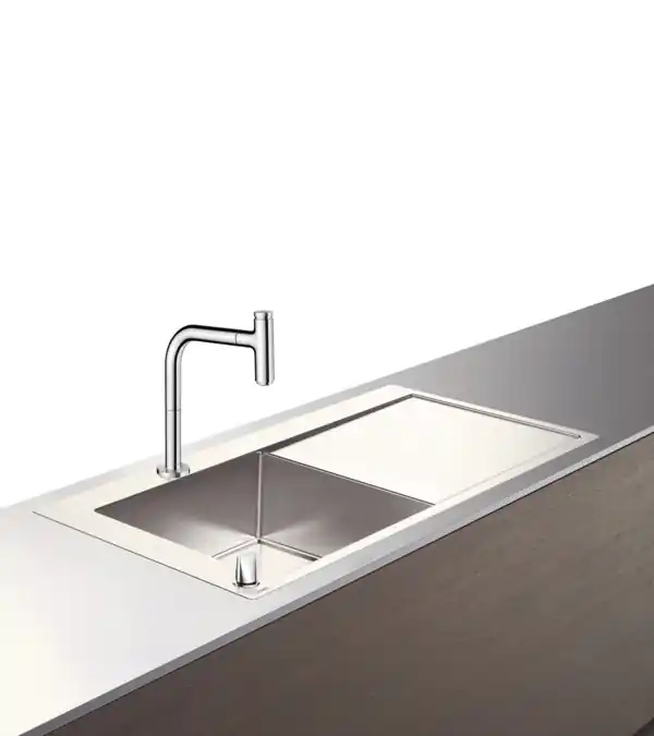 Hansgrohe C71-F450-12 mosogató és króm csaptelep kombináció 450 szett 43230000Hansgrohe Outlet