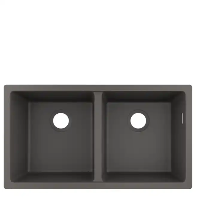 Legkelendőbb Hansgrohe S510-U770 munkalap alá rögzített mosogató 370/370, kőszürke 43434290Hansgrohe