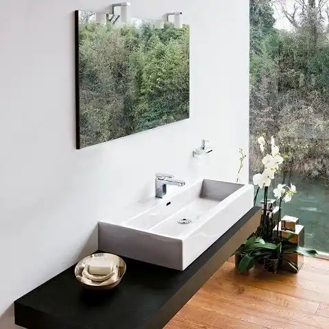 Kedvezmény Laufen Living City 80x46 cm pultra ültethető mosdó H8174370001041Laufen