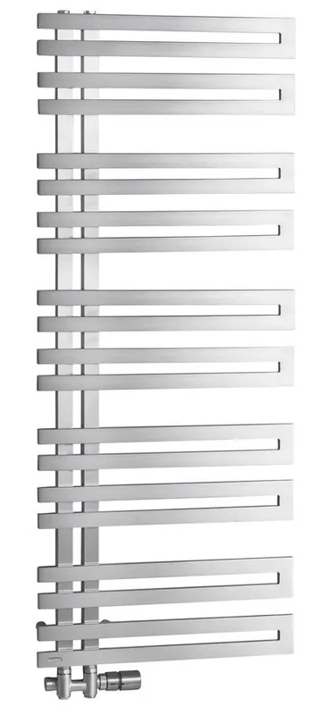 Azonnal elérhető Sapho VOLGA 500x1238 mm fürdőszobai radiátor, szálcsiszolt inox NR512Sapho