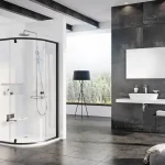 Árengedmény Ravak Pivot PSKK3-100 zuhanykabin (fekete+transparent) 376AA300Z1Ravak