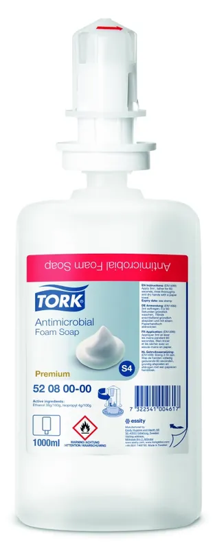 Kiárusítás Tork fertőtlenítő habszappan (biocid hatású) 520801Tork
