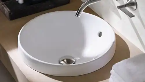 Vedd meg online Geberit VariForm 40 cm kerek beépíthető mosdó túlfolyóval 500.700.01.2Geberit