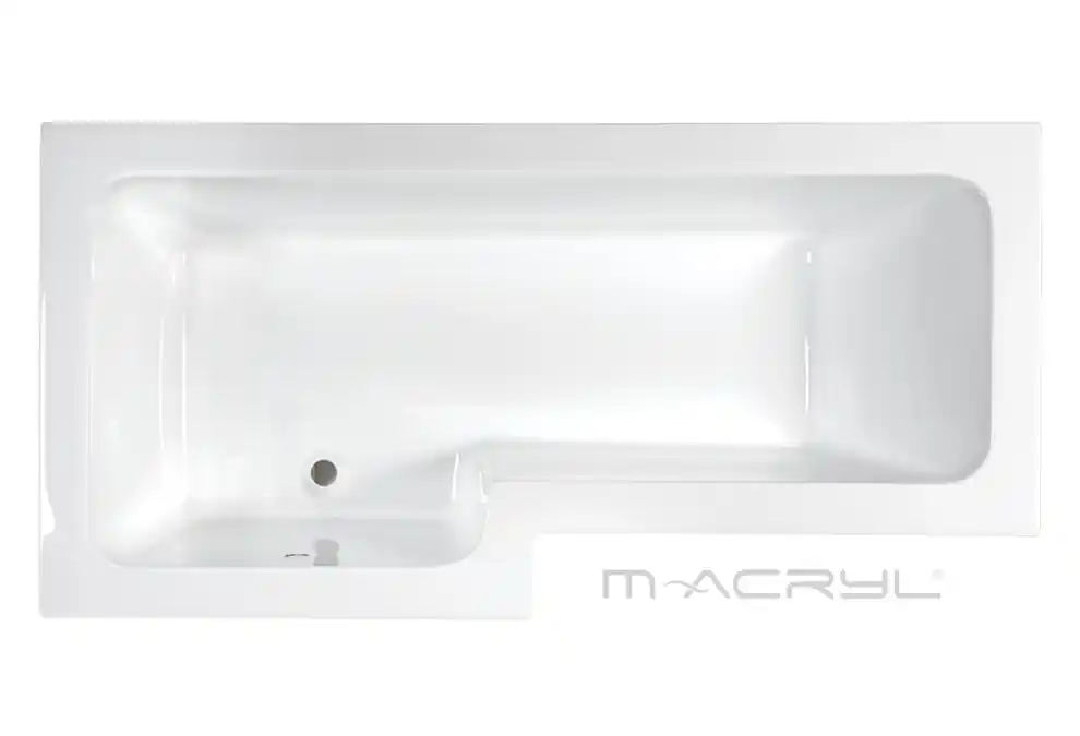 M-Acryl Linea 160x70/85 cm-es aszimmetrikus kád kádlábbal, balos 12142M-Acryl Rendeld meg most
