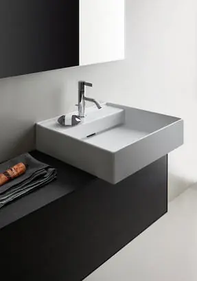 Árengedmény Laufen KARTELL BY LAUFEN 46x46 cm kézmosó H8153310001041 (8.1533.1.000.104.1)Laufen