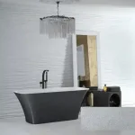 Besco Assos Glam 160x70 cm szabadonálló kád, silverBesco Árcsökkenés