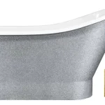 Árengedmény Besco Gloria Glam 150x66 cm szabadonálló kád, goldBesco