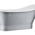 Népszerű Besco Gloria Glam 160x68 cm szabadonálló kád, silverBesco