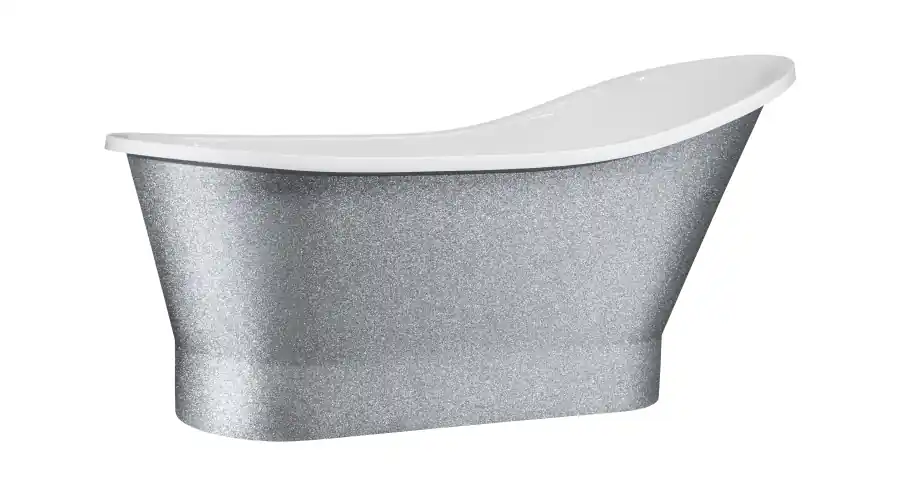Népszerű Besco Gloria Glam 160x68 cm szabadonálló kád, silverBesco