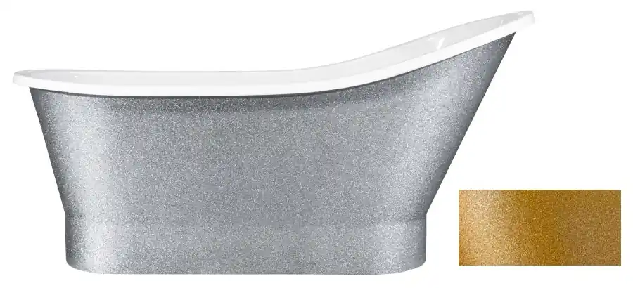 Besco Gloria Glam 160x68 cm szabadonálló kád, goldBesco Akciós ár