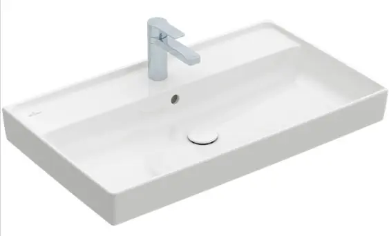 Villeroy & Boch Collaro 80x47 cm mosdó csiszolt alsó felülettel CeramicPlus felülettel 4A338GR1 (4A33 8G R1)Villeroy & Boch Gyors szállítás