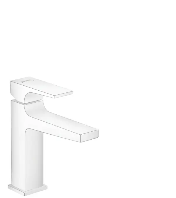 Akciós ár Hansgrohe Metropol egykaros mosdócsaptelep 110 push-open lefolyóval, matt fehér 32507700Hansgrohe