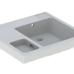 Akció Geberit Bambini 60x55 cm mosdó oldalsó szivacstartóval, csaplyuk nélkül 162704000Geberit
