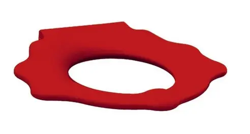 Geberit Bambini WC-ülőkarima gyermekeknek, támaszkodóval, teknősbéka design, piros 573373000Geberit Bestseller