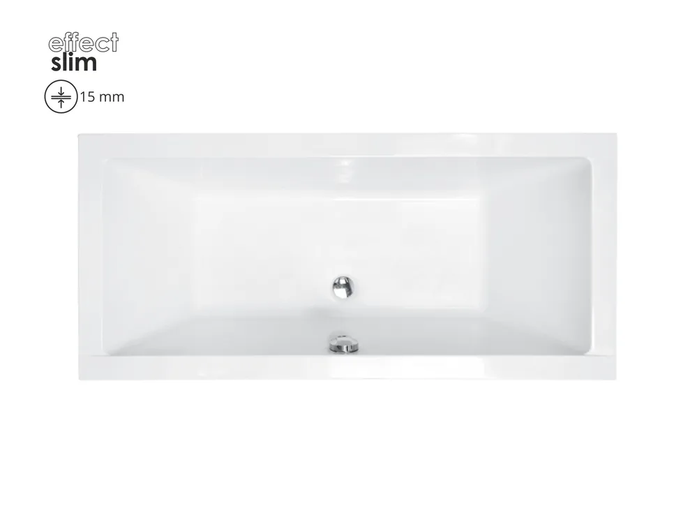 Besco QUADRO SLIM 170x75 cm egyenes kád, fehér WAQ-170-SLBesco Szuper akció