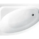 Besco Cornea 140x80 cm aszimmetrikus kád, balosBesco Ne maradj le