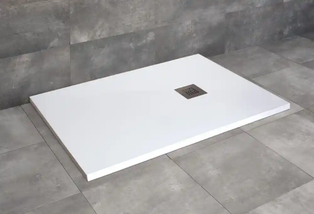 Kiárusítás Radaway Kios F 160x90 cm szögletes öntöttmárvány zuhanytálca, fehér KF1690-53Radaway