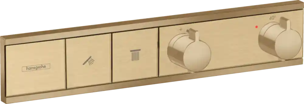 Csak ma Hansgrohe RainSelect Termosztát falsík alatti szereléshez, 2 fogyasztóhoz, szálcsiszolt bronz 15380140Hansgrohe