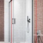 Olcsó Radaway Idea Black KDD szögletes fekete zuhanykabin 90 cm (csak a jobbos fél) 387060-54-01RRadaway