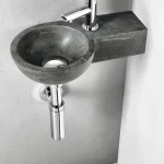 Sapho BLOK kőmosdó, 40x10x23cm, fekete antracit 2401-32Sapho Gyors kiszállítás