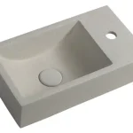 Sapho SMALL CREST R 40x22cm jobbos beton mosdó, homokkő AR413Sapho Olcsóbb