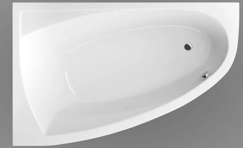 Végkiárusítás Wellis Matana160x100 cm-es aszimmetrikus sarokkád kádlábbal, balos AK00501Wellis