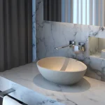 Olcsó Sapho PUNC beton mosdó, 53x17x39cm, beige BH7000Sapho