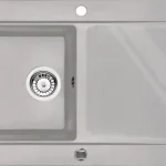 Ajánlat Deante Modern gránit mosogató üveg vágólappal, szürke metál ZQM S113Deante