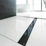 ALCA (Alcaplast) GLASS GL1204-550 Rács a zuhanyfolyókához, üveg-feketeAlcaplast Vásárlói kedvenc