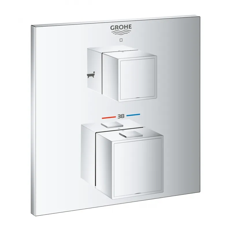 Grohe Grohtherm Cube falsík alatti termosztátos csaptelep, 2 funkciós 24155000Grohe Prémium