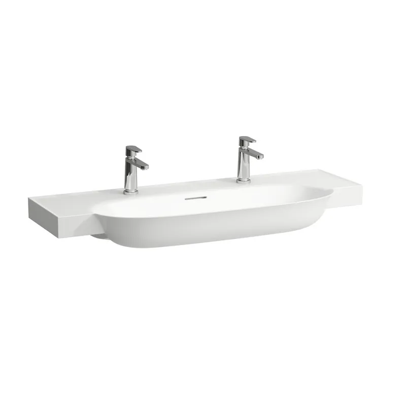 Laufen THE NEW CLASSIC 120x48 cm mosdó két csaplyukkal, fehér H8138580001071Laufen Árengedmény