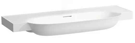 Outlet Laufen THE NEW CLASSIC 120x48 cm mosdó csaplyuk nélkül, matt fehér H8138587571091Laufen