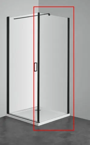 Prémium Sanotechnik ELITE BLACK 2 zuhanyfal 80 cm F80B2Sanotechnik