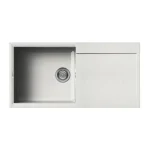 Elleci Easy 480 egy medence csepegtetővel gránit mosogató, G52 Bianco Pietra LGY48052Elleci Vásárlói kedvenc