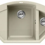 Elleci Easy CORNER sarok gránit mosogató, G62 Bianco Antico LGYCOR62Elleci Népszerű