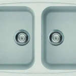 Elleci Living 450 két medencés gránit mosogató, G52 Bianco Pietra LGL45052Elleci Vásárlói kedvenc