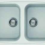 Elleci Living 450 két medencés gránit mosogató, G68 Bianco LGL45068Elleci Expressz szállítás